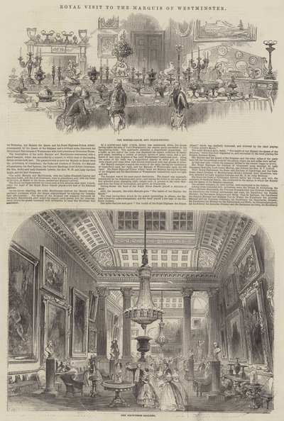 Visite royale au marquis de Westminster - Henry Anelay
